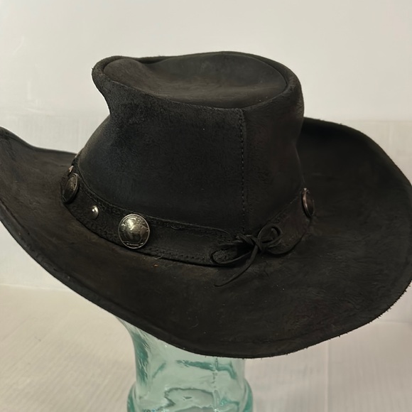 Minnetonka The Outback Buffalo Nickel vintage thick leather shapable cow… - Picture 3 of 8